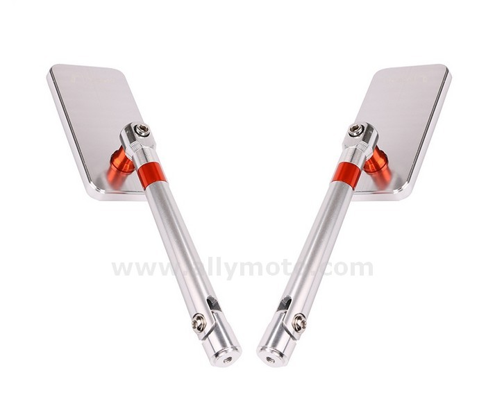 88 Rectangle Rearview Rear View Mirrors Cnc Aluminum Rear Side Mirrors@3